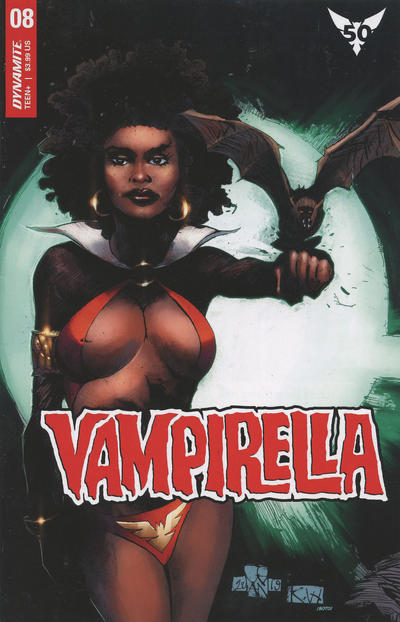 Cover for Vampirella (Dynamite Entertainment, 2019 series) #8 [Cover A Denys Cowan]