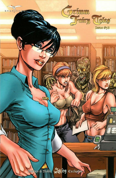 Cover for Grimm Fairy Tales (Zenescope Entertainment, 2005 series) #58 [Cover B - Barnes & Noble 'The Waking' Exclusive - Mike DeBalfo]