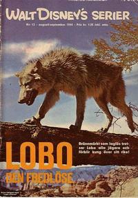 Cover Thumbnail for Walt Disney's serier (Hemmets Journal, 1962 series) #12/1964 - Lobo den fredlöse