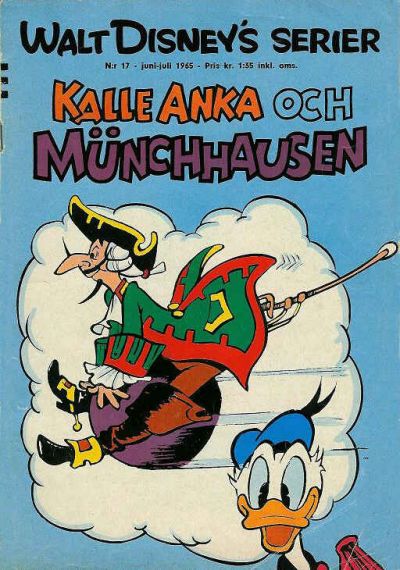 Cover for Walt Disney's serier (Hemmets Journal, 1962 series) #17/1965 - Kalle Anka och Münchhausen
