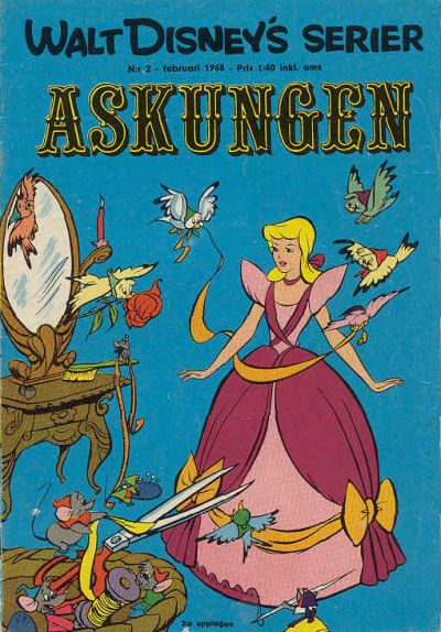 Cover for Walt Disney's serier (Hemmets Journal, 1962 series) #2/1968 - Askungen