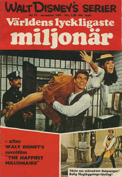 Cover for Walt Disney's serier (Hemmets Journal, 1962 series) #11/1968