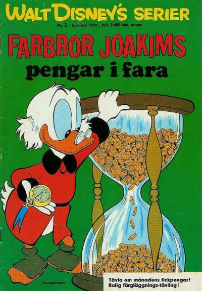 Cover for Walt Disney's serier (Hemmets Journal, 1962 series) #2/1970 - Farbror Joakims pengar i fara