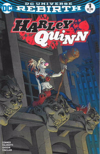 Cover for Harley Quinn (DC, 2016 series) #1 [Yancy Street Comics Tom Raney Color Cover]