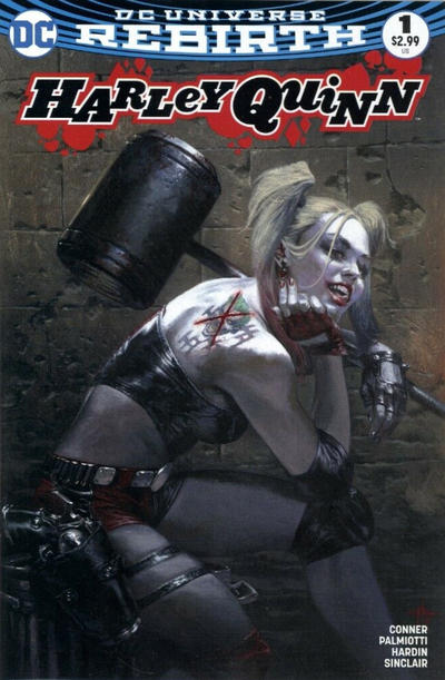 Cover for Harley Quinn (DC, 2016 series) #1 [Bulletproof Comics and Games Gabriele Dell'Otto Color Cover]