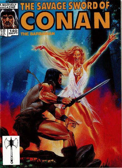 Cover for The Savage Sword of Conan (Marvel, 1974 series) #140 [Direct Edition]