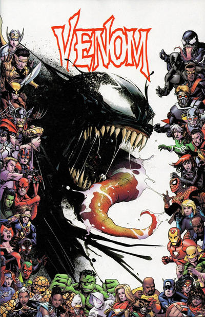 Cover for Venom (Marvel, 2018 series) #17 (182) [Variant Edition - Marvel 80th Anniversary Frame - Lee Garbett Cover]