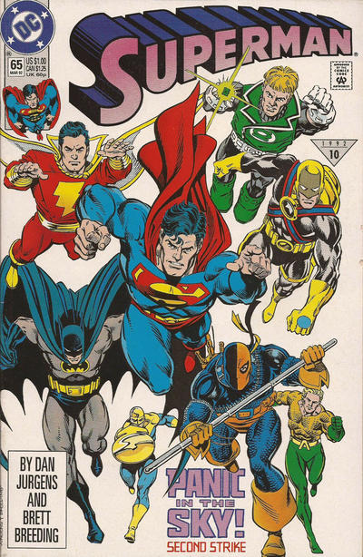 Cover for Superman (DC, 1987 series) #65 [Direct]