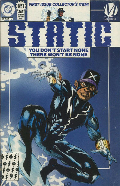 Cover for Static (DC, 1993 series) #1 [Newsstand]