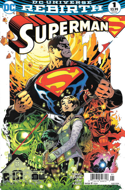 Cover for Superman (DC, 2016 series) #1 [Newsstand]
