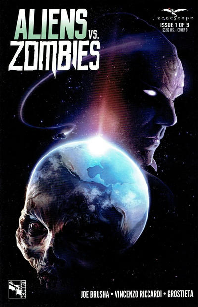 Cover for Aliens vs. Zombies (Zenescope Entertainment, 2015 series) #1 [Cover D - David Seidman]