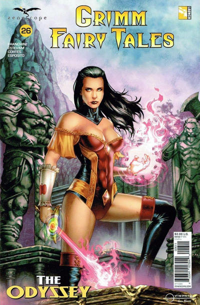 Cover for Grimm Fairy Tales (Zenescope Entertainment, 2016 series) #26 [Cover A - Geebo Vigonte]