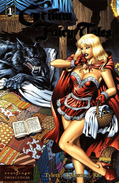 Cover for Grimm Fairy Tales (Zenescope Entertainment, 2005 series) #1 (2nd Print) [Rio Gold Foil Cover]