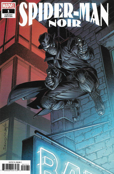 Cover for Spider-Man Noir (Marvel, 2020 series) #1 [1:25 Bagley]