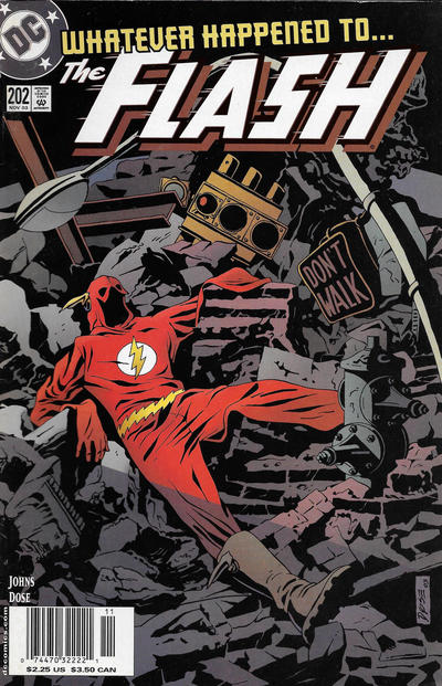 Cover for Flash (DC, 1987 series) #202 [Newsstand]