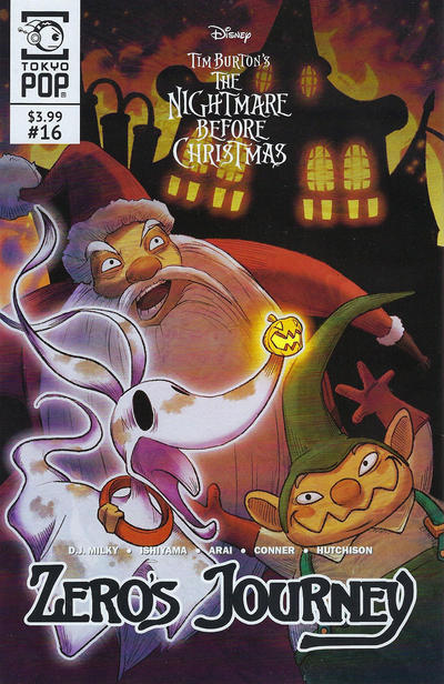 Cover for Disney Tim Burton's the Nightmare before Christmas: Zero's Journey (Tokyopop, 2018 series) #16