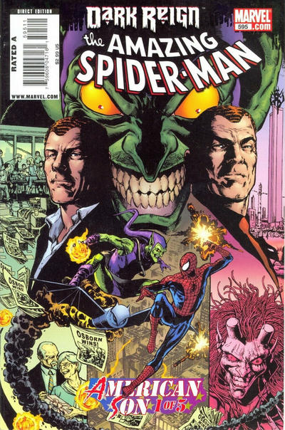 Cover for The Amazing Spider-Man (Marvel, 1999 series) #595 [Direct Edition]