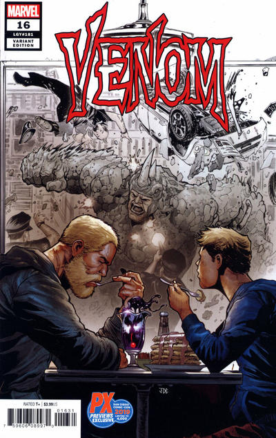 Cover for Venom (Marvel, 2018 series) #16 (181) [Variant Edition - PX Previews Exclusive SDCC 2019 - Joshua Cassara Cover]