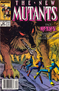 Cover Thumbnail for The New Mutants (Marvel, 1983 series) #82 [Newsstand]