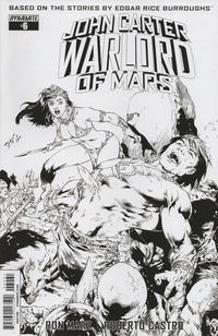 Cover Thumbnail for John Carter, Warlord of Mars (Dynamite Entertainment, 2014 series) #6 [Cover F - Ed Benes Retailer Incentive Black and White Variant]