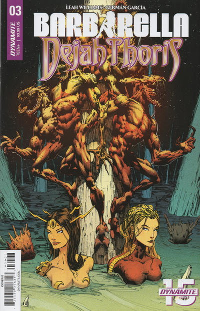 Cover for Barbarella/Dejah Thoris (Dynamite Entertainment, 2019 series) #3 [Cover B Zack Hsieh]