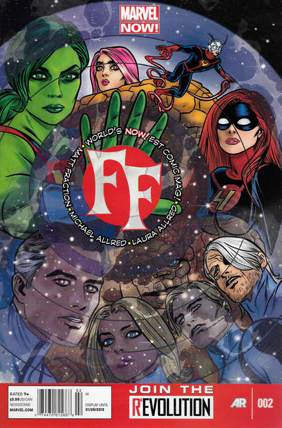 Cover for FF (Marvel, 2013 series) #2 [Newsstand]