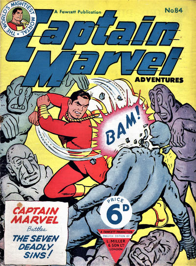 Cover for Captain Marvel Adventures (L. Miller & Son, 1950 series) #84