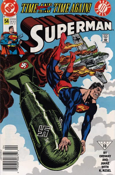 Cover for Superman (DC, 1987 series) #54 [Newsstand]
