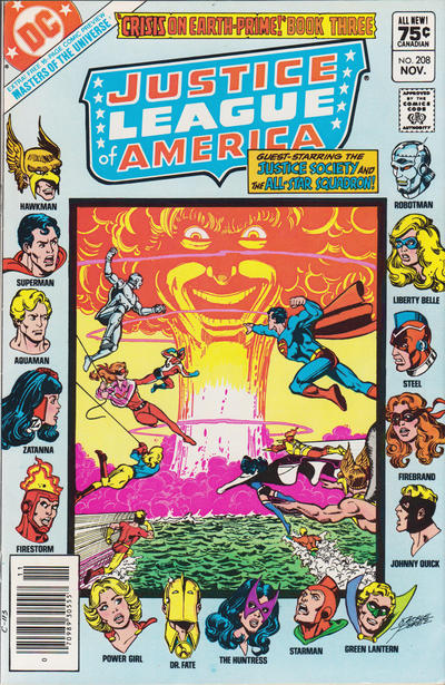 Cover for Justice League of America (DC, 1960 series) #208 [Canadian]