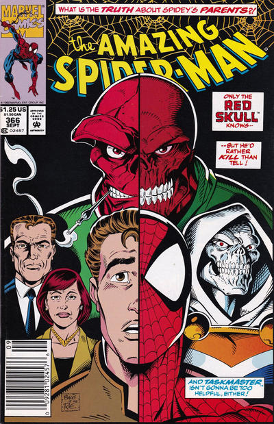 Cover for The Amazing Spider-Man (Marvel, 1963 series) #366 [Newsstand]