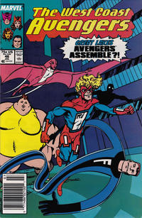 Cover for West Coast Avengers (Marvel, 1985 series) #46 [Mark Jewelers]
