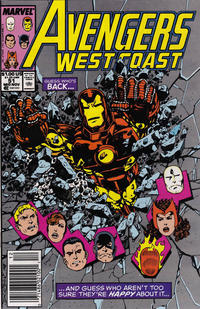 Cover for Avengers West Coast (Marvel, 1989 series) #51 [Mark Jewelers]