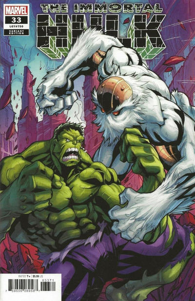 Cover for Immortal Hulk (Marvel, 2018 series) #33 [Logan Lubera]