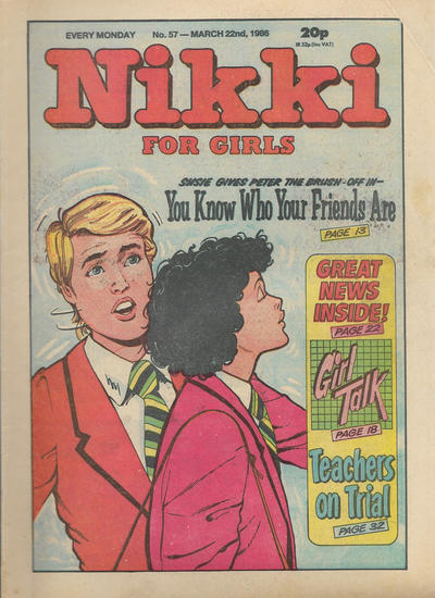 Cover for Nikki for Girls (D.C. Thomson, 1985 series) #57