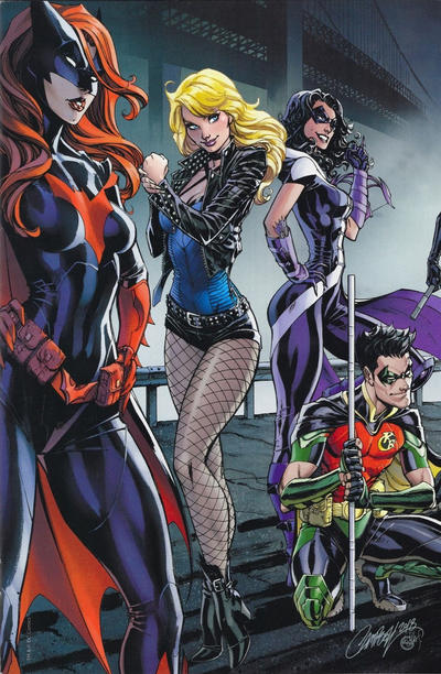 Cover for Batman (DC, 2016 series) #50 [JScottCampbell.com Exclusive Connecting Variant Cover - Black Canary, Huntress, Batwoman, and Red Robin]