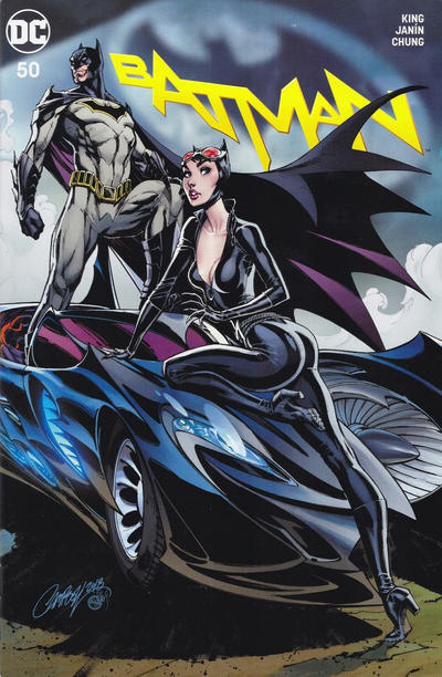 Cover for Batman (DC, 2016 series) #50 [JScottCampbell.com Exclusive Connecting Variant Cover - Batman and Catwoman]