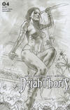 Cover Thumbnail for Dejah Thoris (2019 series) #4 [Incentive Black and White Cover Lucio Parrillo]