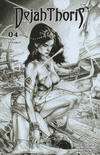 Cover Thumbnail for Dejah Thoris (2019 series) #4 [Incentive Black and White Cover Jay Anacleto]