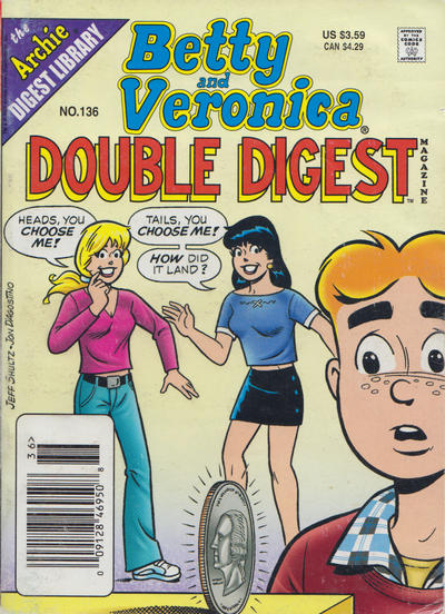 Cover for Betty & Veronica (Jumbo Comics) Double Digest (Archie, 1987 series) #136 [Newsstand]