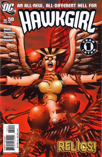 Cover for Hawkgirl (DC, 2006 series) #50 [Second Printing]