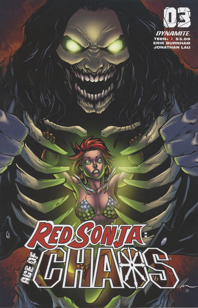 Cover for Red Sonja: Age of Chaos (Dynamite Entertainment, 2020 series) #3 [Cover C Alé Garza]