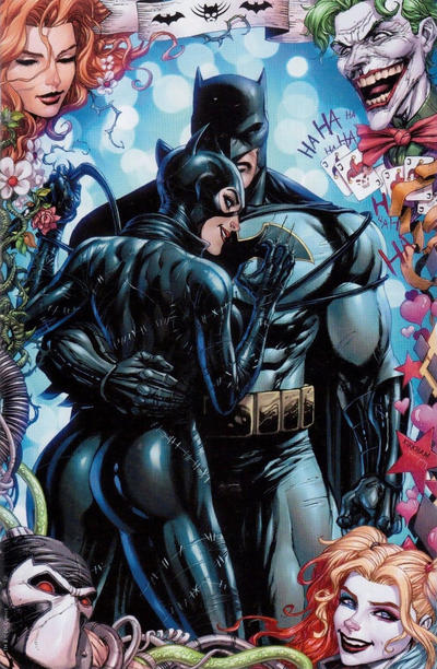 Cover for Batman (DC, 2016 series) #50 [Unknown Comic Books Tyler Kirkham Virgin Cover - Batman and Catwoman]