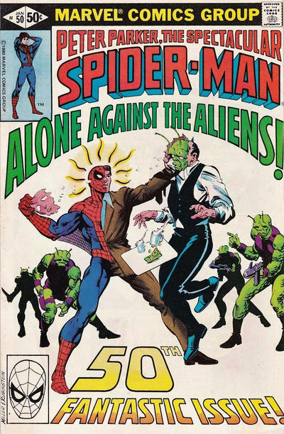 Cover for The Spectacular Spider-Man (Marvel, 1976 series) #50 [Direct]