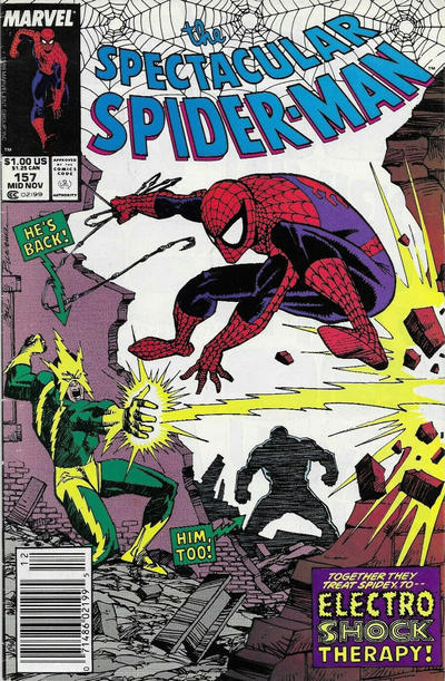 Cover for The Spectacular Spider-Man (Marvel, 1976 series) #157 [Newsstand]