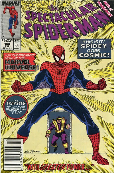 Cover for The Spectacular Spider-Man (Marvel, 1976 series) #158 [Newsstand]