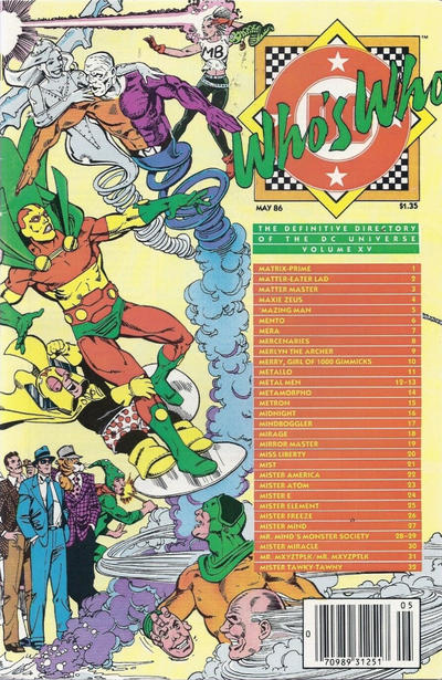 Cover for Who's Who: The Definitive Directory of the DC Universe (DC, 1985 series) #15 [Canadian]
