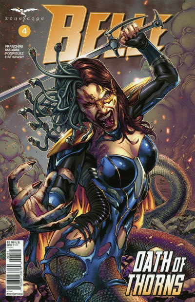 Cover for Belle: Oath of Thorns (Zenescope Entertainment, 2019 series) #4 [Cover A - Drew Edward Johnson]