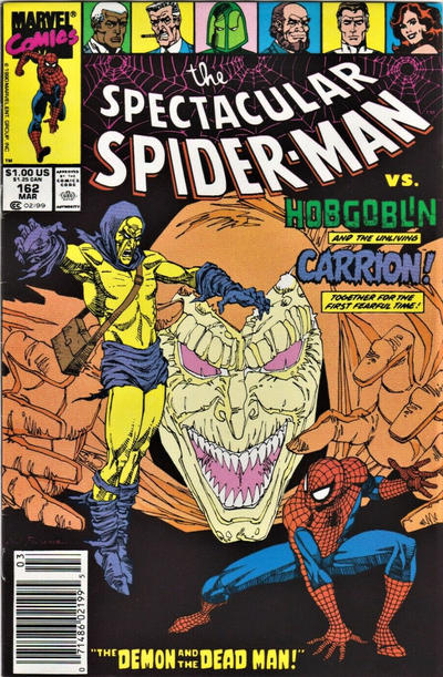 Cover for The Spectacular Spider-Man (Marvel, 1976 series) #162 [Newsstand]