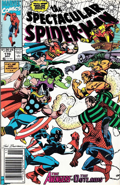 Cover for The Spectacular Spider-Man (Marvel, 1976 series) #170 [Newsstand]