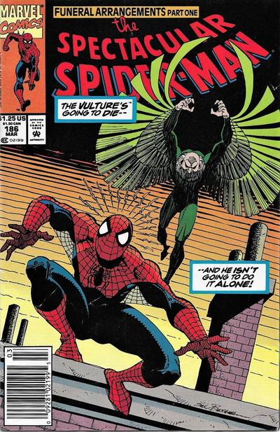 Cover for The Spectacular Spider-Man (Marvel, 1976 series) #186 [Newsstand]